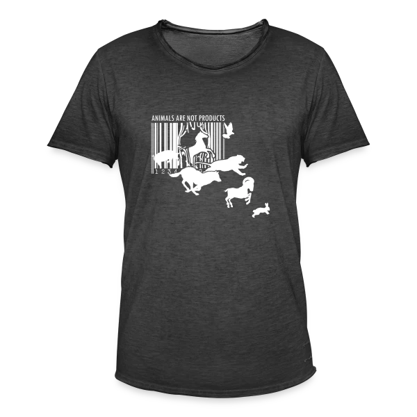 Véganisme et Droits Animaux sur T-shirt vintage Homme