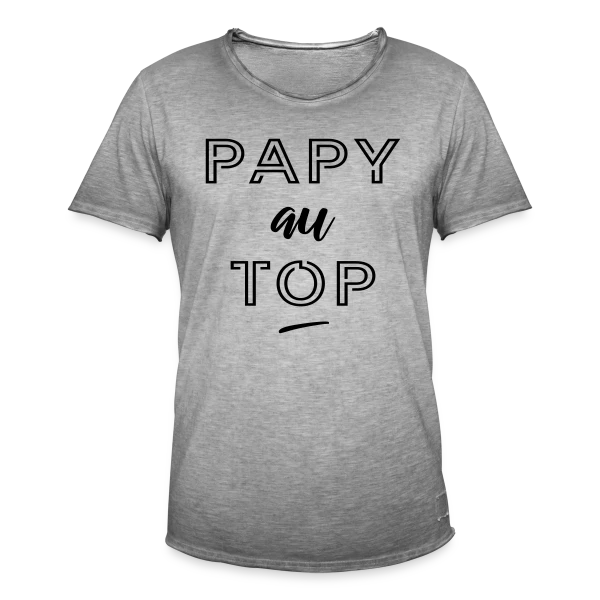 Super Papy sur T-shirt vintage Homme