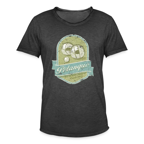 Pétanque Rétro Chic sur T-shirt vintage Homme