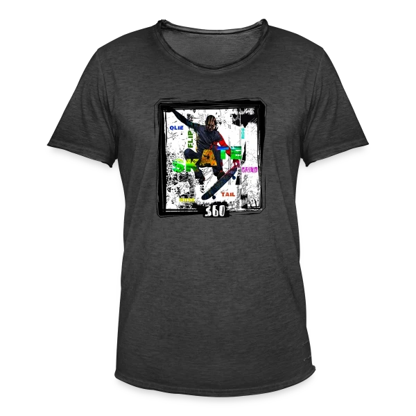 Skateur en Action L.I.P sur T-shirt vintage Homme