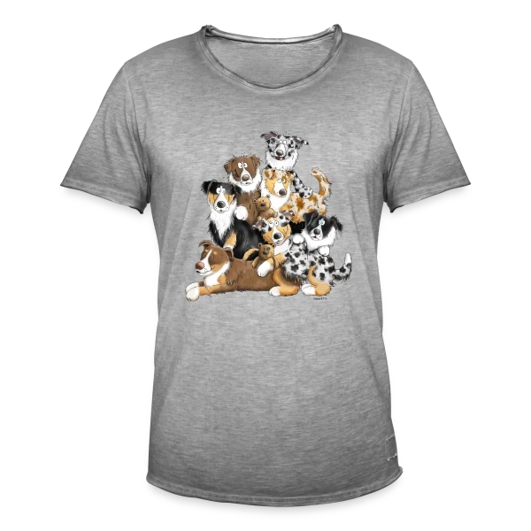 Berger Australien Rigolo : Le Chaos Adorable sur T-shirt vintage Homme