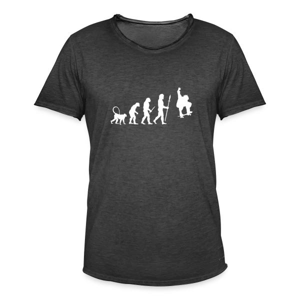 Évolution du Skater sur T-shirt vintage Homme