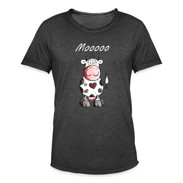 Mooo la Vache Rigolote sur T-shirt vintage Homme