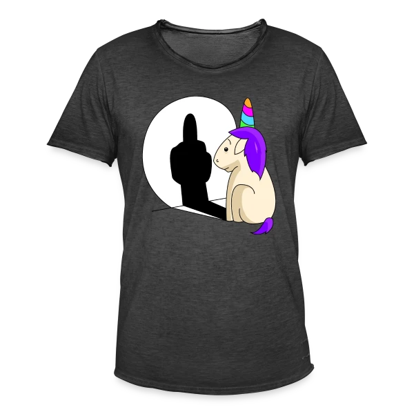 Licorne Impertinente Ombre sur T-shirt vintage Homme