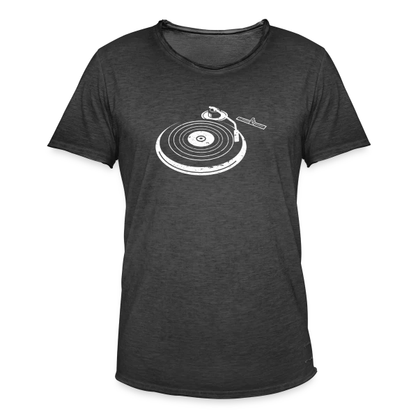 Platine Vinyle DJ Rétro sur T-shirt vintage Homme