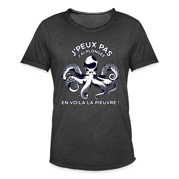 J'peux pas J'ai Plongée ! | T-Shirt Passion Sous-Marine sur T-shirt vintage Homme