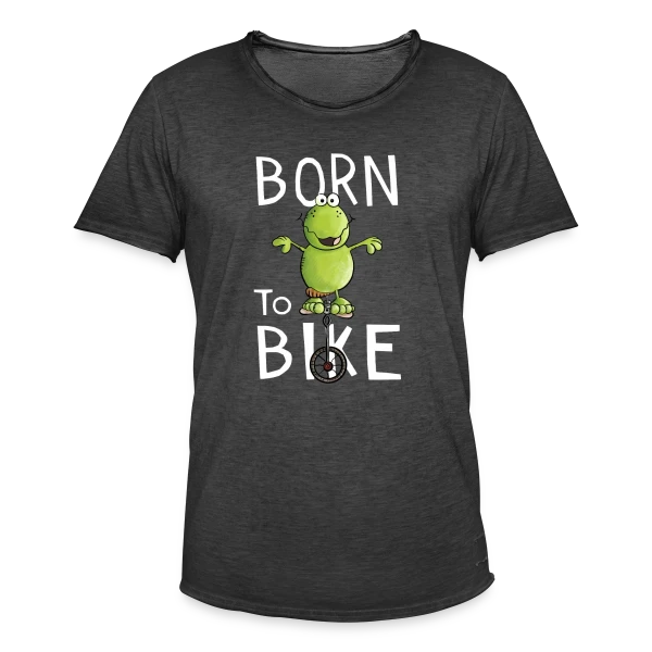 Né Pour Pédaler - Frocg à Monocycle Comique sur T-shirt vintage Homme