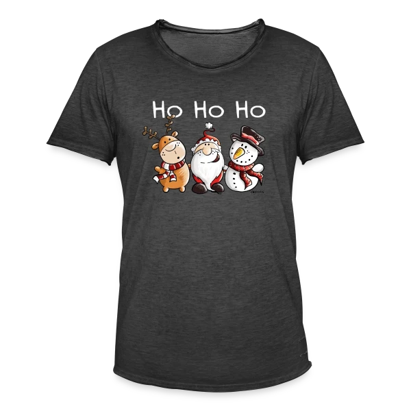 Ho Ho Ho Père Noël et ses Amis - Fête de Noël sur T-shirt vintage Homme