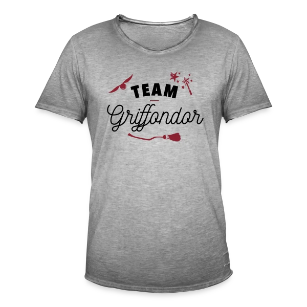 Team Gryffondor sur T-shirt vintage Homme