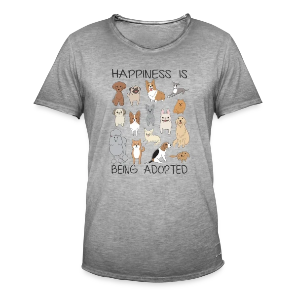 Chiens Adorables Adoption sur T-shirt vintage Homme