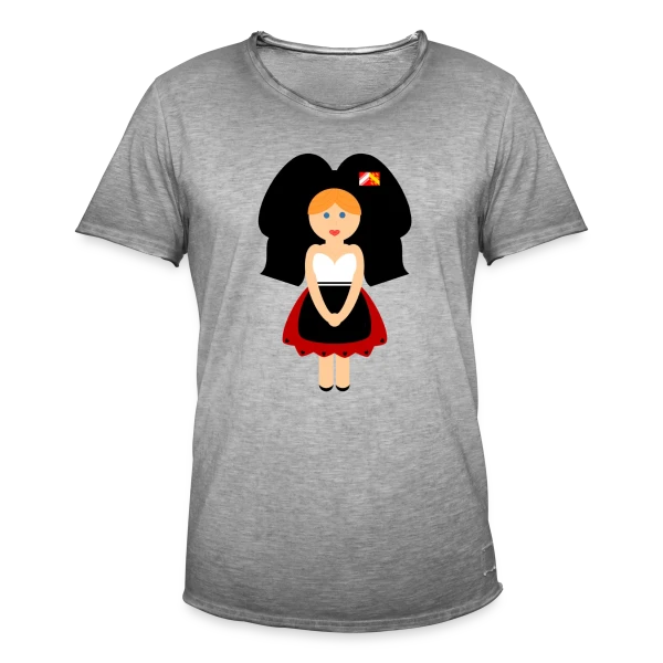 Petite Alsacienne Mignonne sur T-shirt vintage Homme