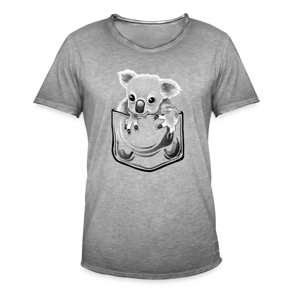 Koala Stylé à la Pochette sur T-shirt vintage Homme