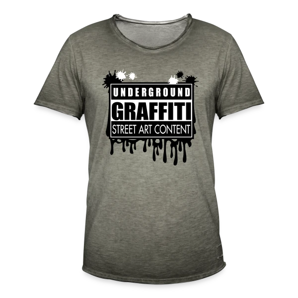 Graffitis Urbains Underground sur T-shirt vintage Homme