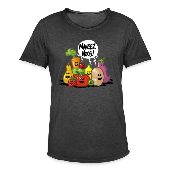 Fruits et Légumes Frais sur T-shirt vintage Homme