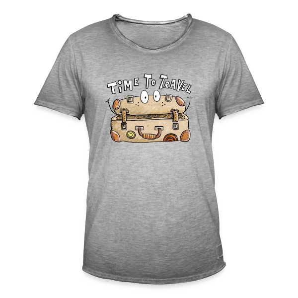 Time To Travel : L'Appel de l'Aventure sur T-shirt vintage Homme