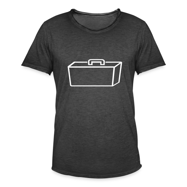 Valise Blanche Épurée sur T-shirt vintage Homme