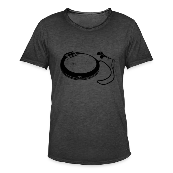 Discman Rétro Audio sur T-shirt vintage Homme