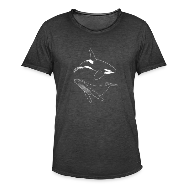 Vagues de l'Océan sur T-shirt vintage Homme