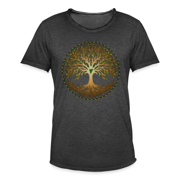 Yggdrasil: Arbre de Vie Celtique & Nordique sur T-shirt vintage Homme
