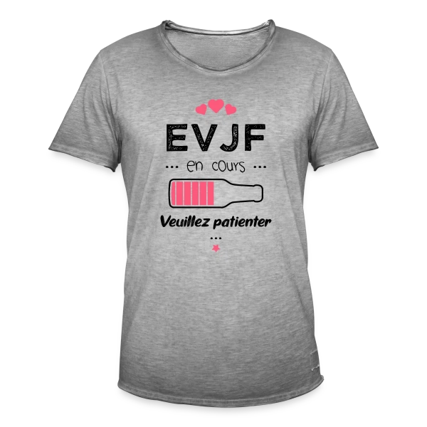 EVJF en Folie ! sur T-shirt vintage Homme