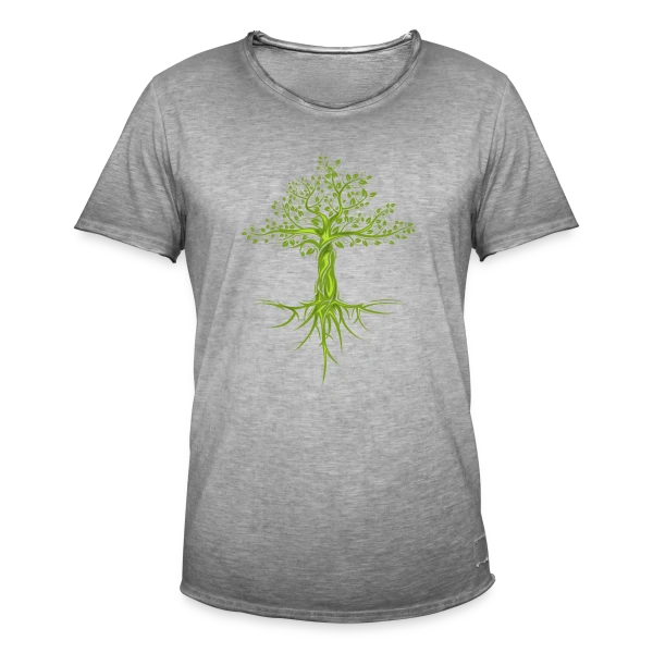 Arbre de Vie Stylisé sur T-shirt vintage Homme