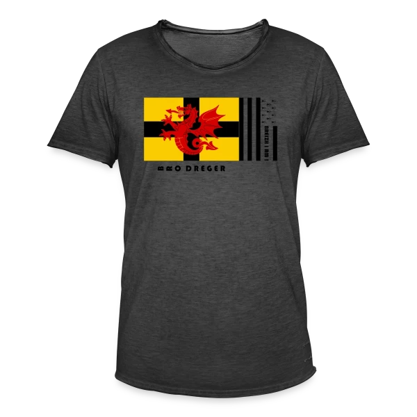 Blason Pays du Trégor sur T-shirt vintage Homme