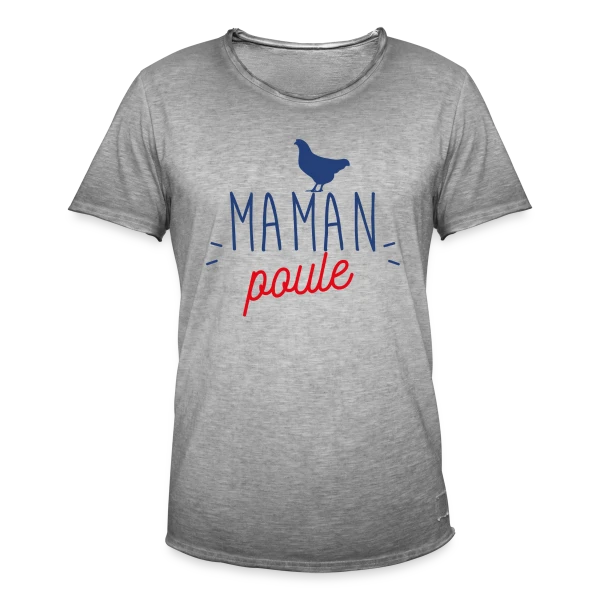 Maman Poule : L'Amour Protecteur d'une Mère sur T-shirt vintage Homme