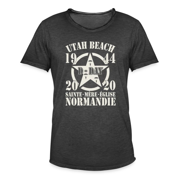 D-Day Normandie 1944 - Hommage Utah Beach sur T-shirt vintage Homme