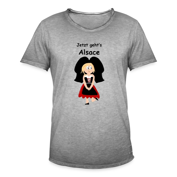 Alsacienne Traditionnelle Joyeuse sur T-shirt vintage Homme