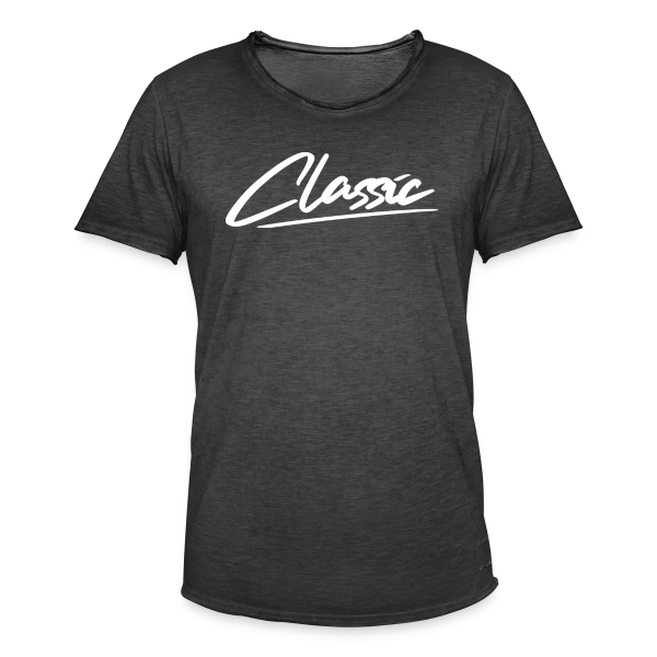 Inscription Classique Blanche sur T-shirt vintage Homme