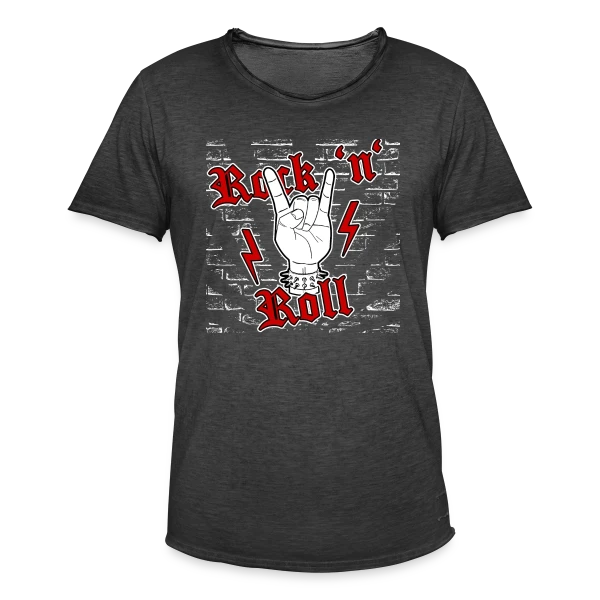 Authentique Rock 'n' Roll sur T-shirt vintage Homme