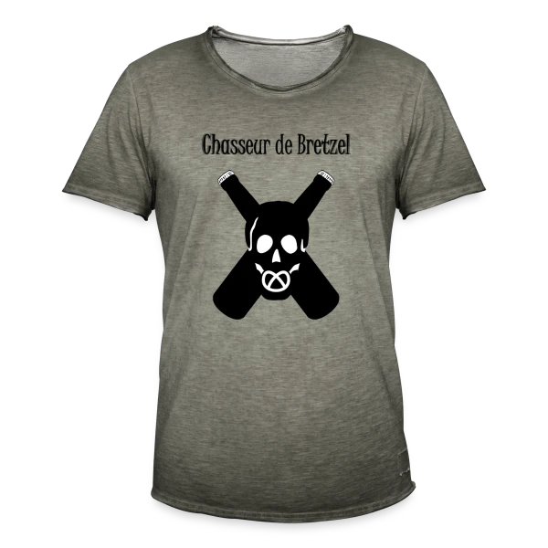Chasseur de Bretzel Alsacien sur T-shirt vintage Homme