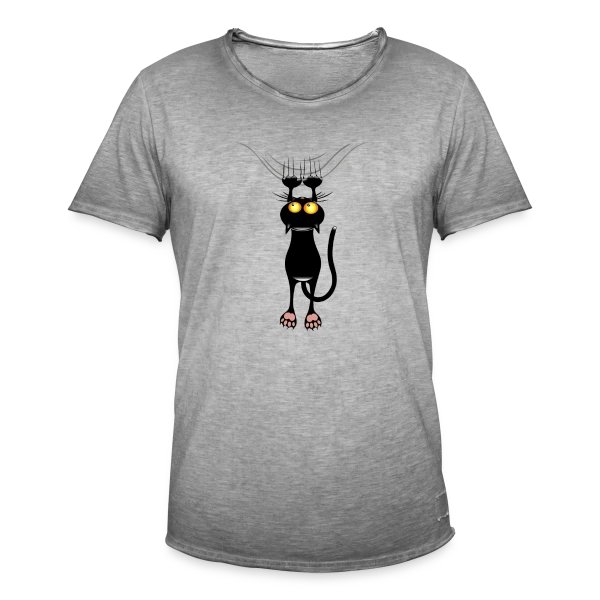 Chat Griffeur Amusant sur T-shirt vintage Homme