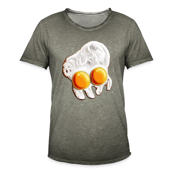 Poulpoplat : L'Œuf Poulpe Insolite sur T-shirt vintage Homme