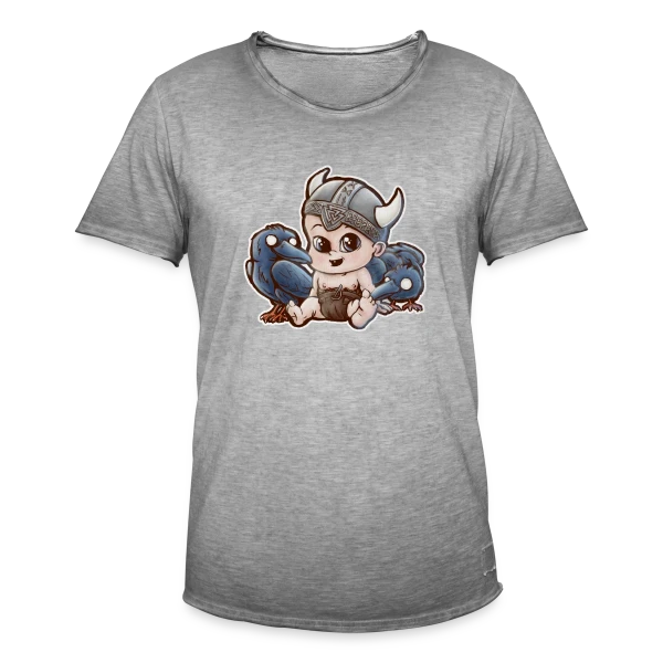 Mini Odin Viking sur T-shirt vintage Homme