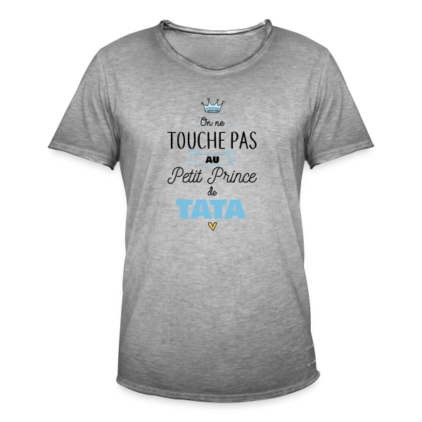 "Mon Petit Prince de Tata" : Amour Infini sur T-shirt vintage Homme