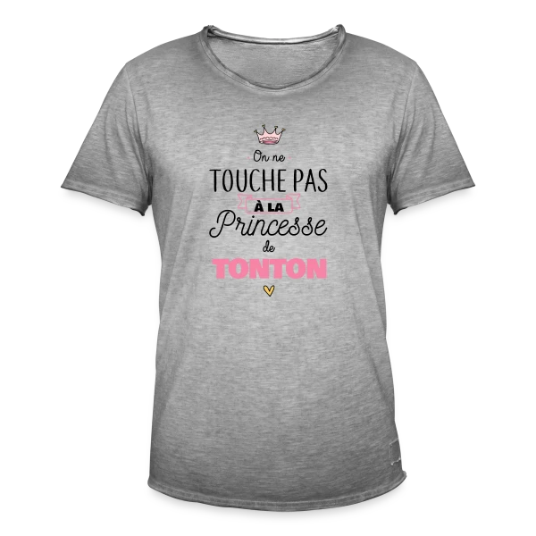 La Princesse de Tonton - Touche Pas ! sur T-shirt vintage Homme