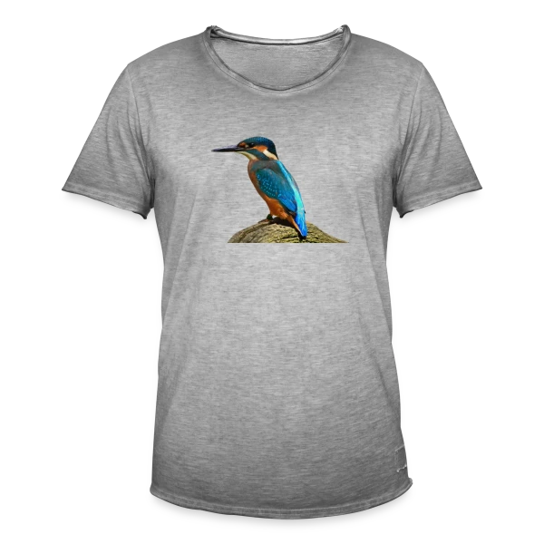 Martin-Pêcheur Majestueux sur T-shirt vintage Homme