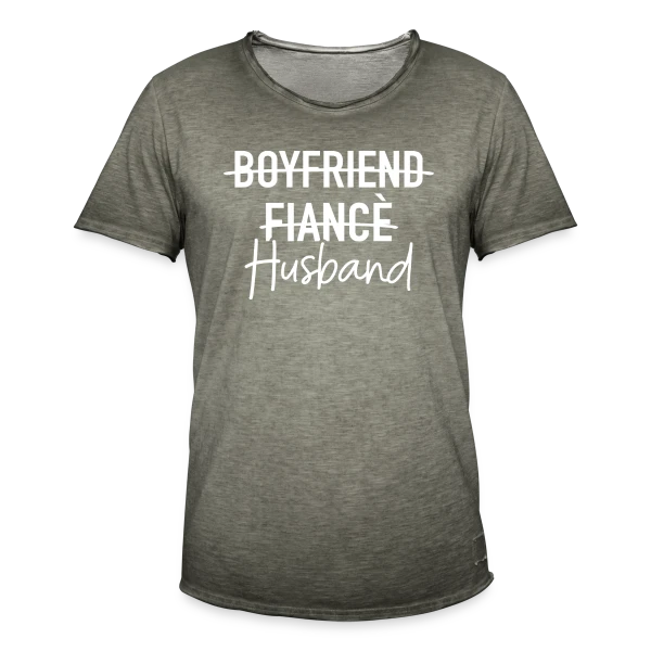 Ami, Fiancé, Époux : Mariage sur T-shirt vintage Homme