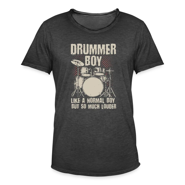 Batteur Garçon Un Peu Plus Fort sur T-shirt vintage Homme