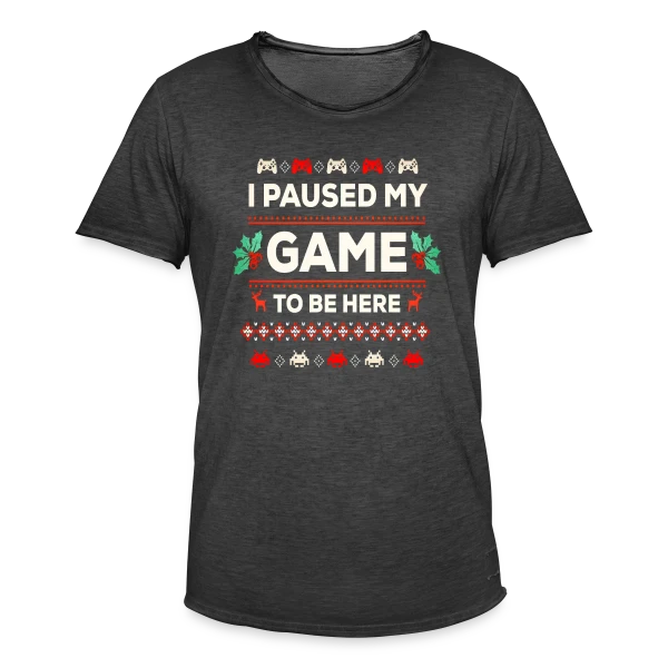 Joyeux Noël au Gamer : T-shirt Cadeau Idéal PC Zocker sur T-shirt vintage Homme