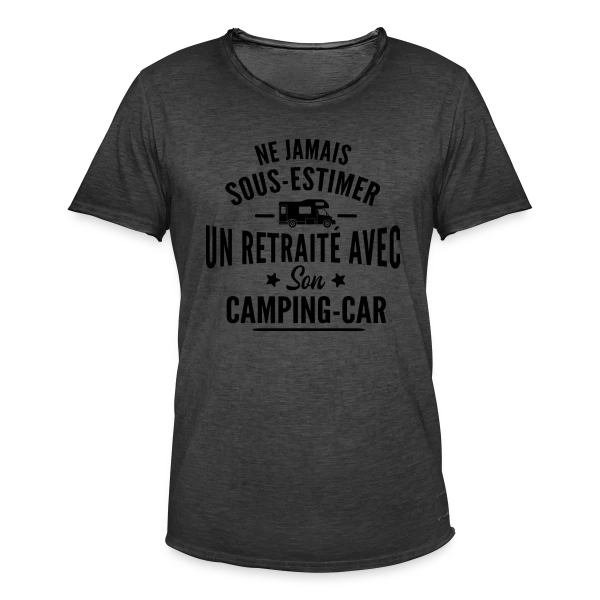 Ne Jamais Sous-Estimer un Retraité en Camping-Car sur T-shirt vintage Homme