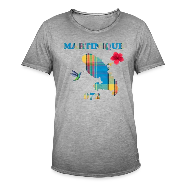 Martinique Madras 972 sur T-shirt vintage Homme