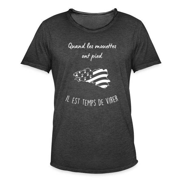 Bretagne Élégante sur T-shirt vintage Homme