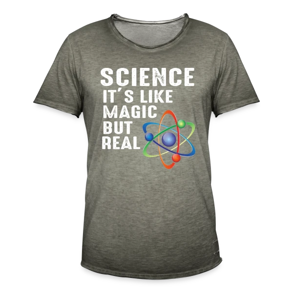Science : La Vraie Magie sur T-shirt vintage Homme