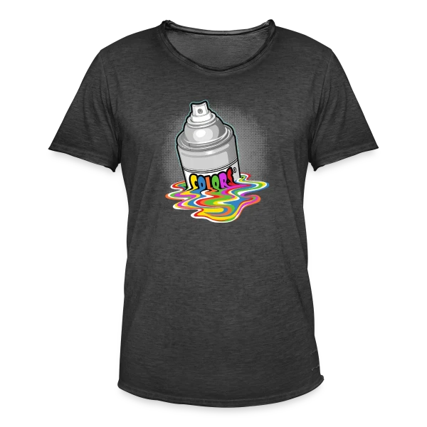 Bombe de Peinture : L'Art du Street Art sur T-shirt vintage Homme