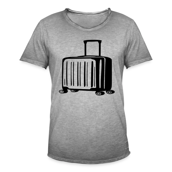 Valise de Voyage Élégante sur T-shirt vintage Homme