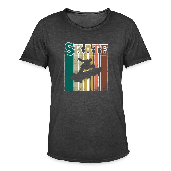Skate Esprit Rétro Vintage sur T-shirt vintage Homme