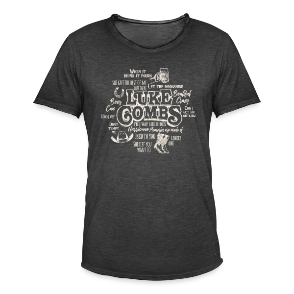 Luke Combs Esprit Country sur T-shirt vintage Homme