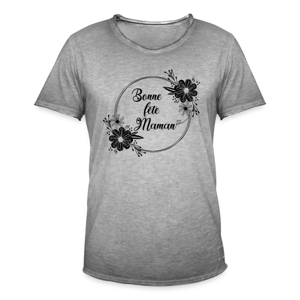 Bonne Fête Maman - Cadeau Idéal sur T-shirt vintage Homme